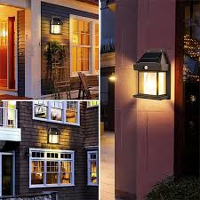 New Solar Wall Lamp Outdoor Waterproof Induction
