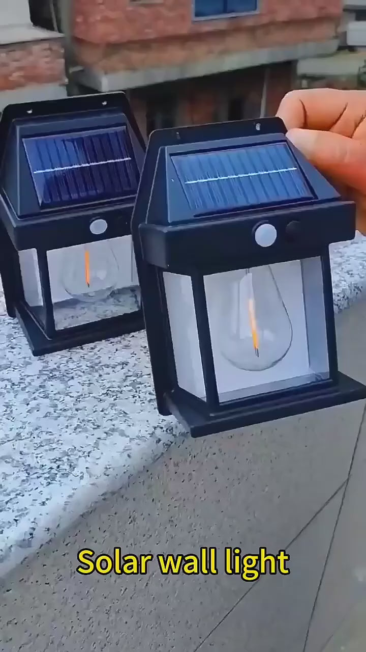 New Solar Wall Lamp Outdoor Waterproof Induction
